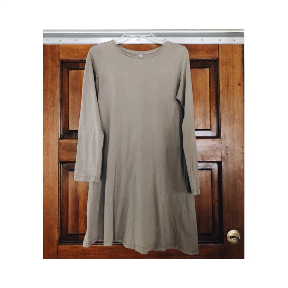 American Apparel Nude T-Shirt Dress